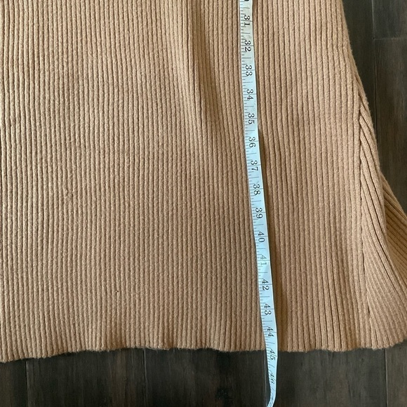 Forever 21 Mock Neck Long Sleeve Ribbed Sweater Dress Back Cutout Size XL - Picture 9 of 10